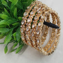 NAFJ Royal Heavy Pachi Kundan Bangles Set