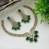 NAFJ Glamorous American Daimond Statement Necklace Set