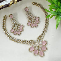 NAFJ Glamorous American Daimond Statement Necklace Set