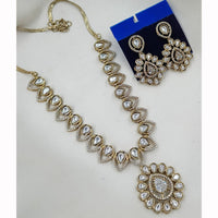 NAFJ Heritage Polki Kundan Stone Austrian Necklace Necklace Set