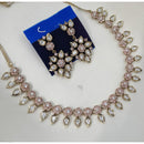 NAFJ Heritage Polki Kundan Stone Austrian Necklace Necklace Set