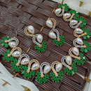 NAFJ Trendy American Daimond And Pearl Necklace Set