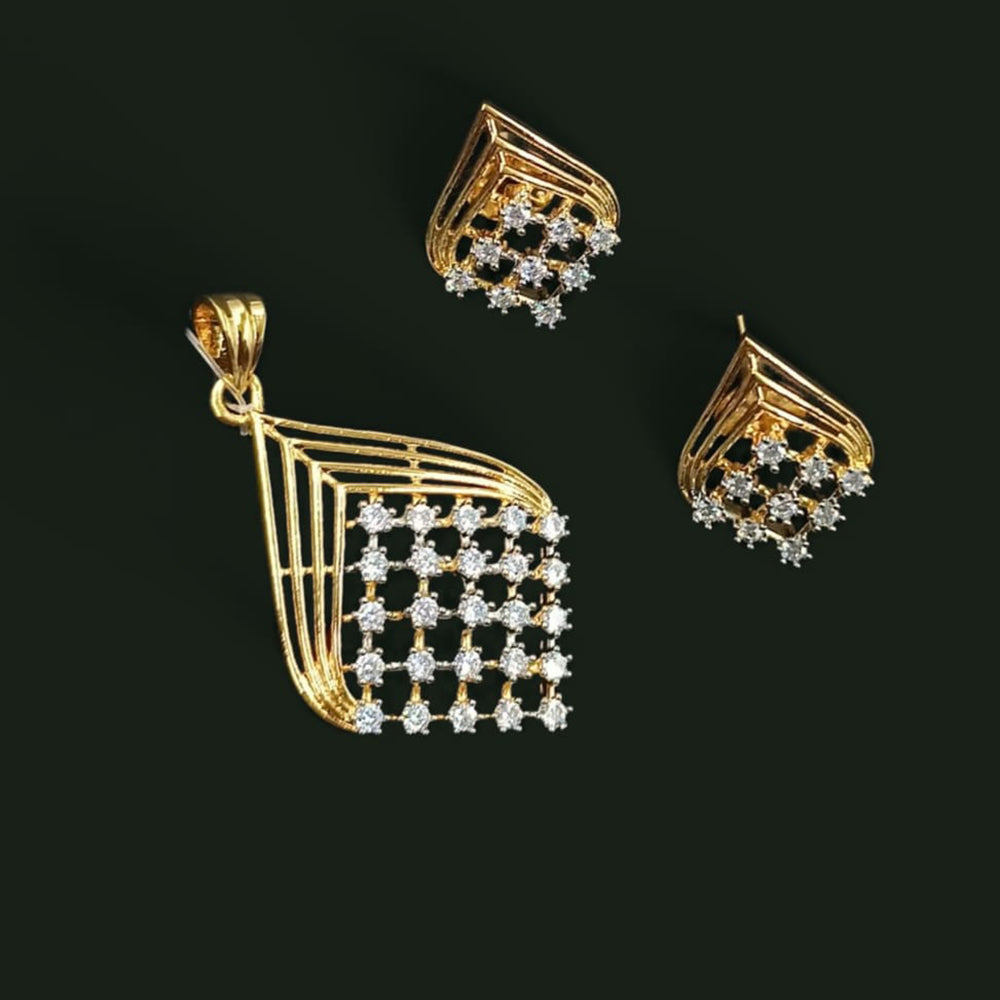 NAFJ Elegant Austrian Stone Pendant Set 