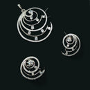 NAFJ Elegant Crystal And Austrian Stone Pendant Set 