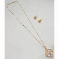 NAFJ Elegant Polki Kundan Stone Designer Pendant Set