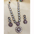 NAFJ Traditional Polki Kundan And Meenakari Designer Necklace Set