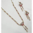 NAFJ Luxury Polki Kundan Stone And Austrian Designer Necklace Set