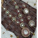 NAFJ Traditional Polki Kundan And Meenakari Designer Necklace Set