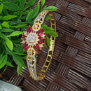 NAFJ Fashionable American Diamond Delicate Openable Bracelet