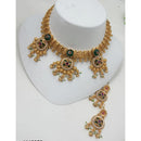 NAFJ Luxury Crystal Stone And Pearl Fashion Choker Necklace Set