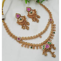 NAFJ Luxury Crystal Stone And Pearl Fashion Necklace Set