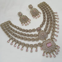 NAFJ Grand American Diamond Statement Necklace Set