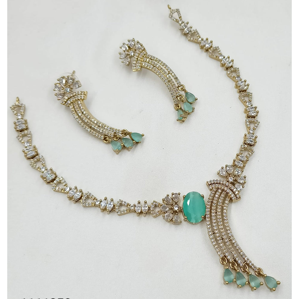 NAFJ Grand American Diamond Statement Necklace Set