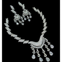 NAFJ Grand American Diamond Statement Necklace Set