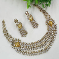 NAFJ Grand American Diamond Statement Necklace Set