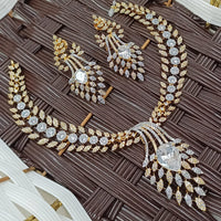 NAFJ Grand American Diamond Statement Necklace Set