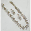 NAFJ Grand American Diamond Statement Long Necklace Set