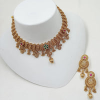 NAFJ Luxury Pota Stone Fashion Choker Necklace Set