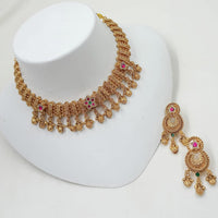 NAFJ Luxury Pota Stone Fashion Choker Necklace Set