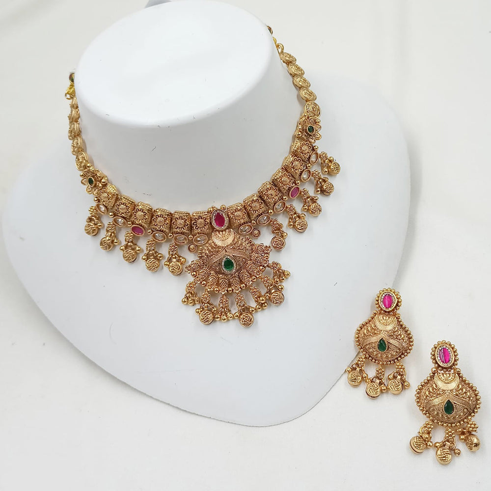 NAFJ Luxury Pota Stone Fashion Choker Necklace Set