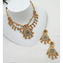 NAFJ Luxury Pota Stone And Pearl Fashion Choker Necklace Set