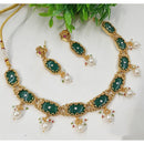 NAFJ Luxury Pota Stone And Pearl Fashion Necklace Set