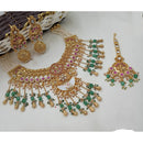 NAFJ Luxury Pota Stone And Pearl Fashion Necklace Set