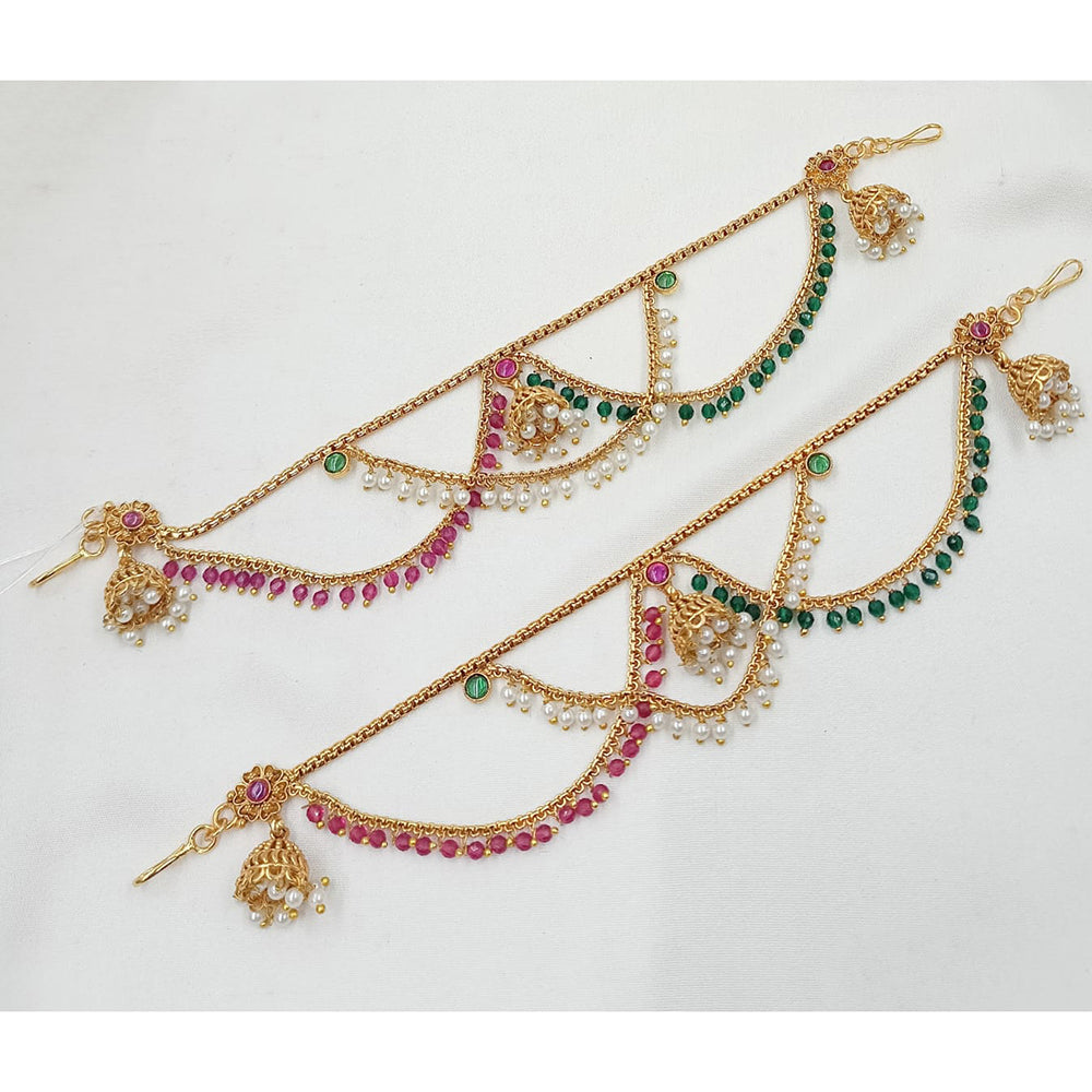 NAFJ Royal Pota Stone And Pearl Designer Kan Chain