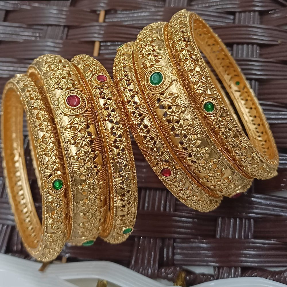 NAFJ Premium Pota Stone Bangles Set