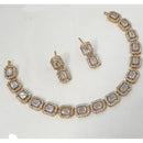 NAFJ Crystal Stone And Austrian Elegant Necklace Set
