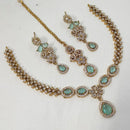 NAFJ Crystal Stone And Austrian Elegant Necklace Set