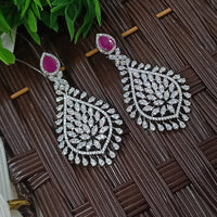 NAFJ Designer American Diamond Party Wear Dangler Earrings