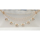 NAFJ Royal Crystal Stone And Pearl Designer Kan Chain