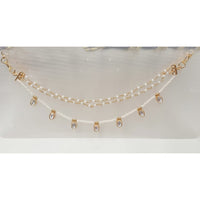 NAFJ Royal Crystal Stone And Pearl Designer Kan Chain