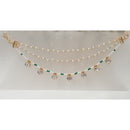 NAFJ Royal Crystal Stone And Pearl Designer Kan Chain