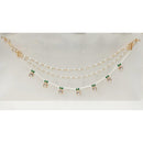 NAFJ Royal Crystal Stone And Pearl Designer Kan Chain