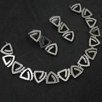 NAFJ Elegant Austrian Stone Statement Necklace Set