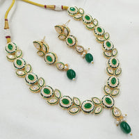 NAFJ Royal Pota Stone And Austrian Pearl Necklace Set