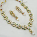 NAFJ Royal Pota Stone And Austrian Pearl Necklace Set