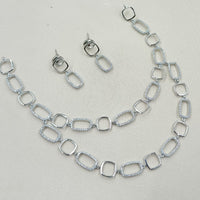 NAFJ Elegant Austrian Stone Fancy Necklace Set 