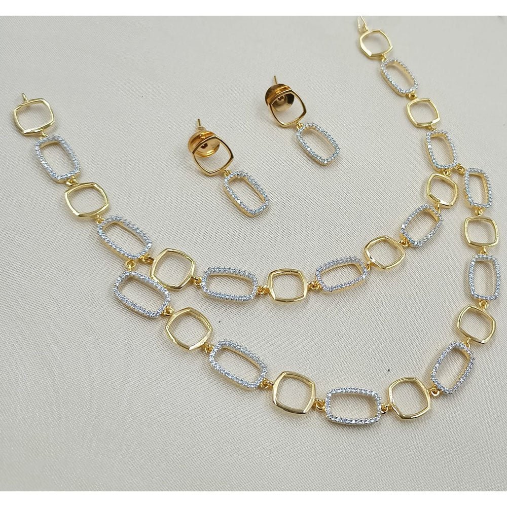 NAFJ Elegant Austrian Stone Fancy Necklace Set 