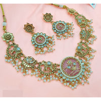 NAFJ Royal Pota Stone And Pearl Necklace Set