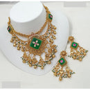 NAFJ Royal Pota Stone And Pearl Choker Necklace Set