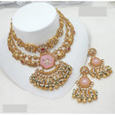NAFJ Royal Pota Stone And Pearl Choker Necklace Set