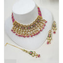 NAFJ Royal Pota Stone And Pearl Choker Necklace Set