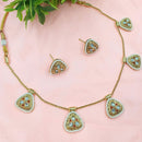 NAFJ Royal Pota Stone And Pearl Necklace Set