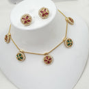 NAFJ Royal Pota Stone And Pearl Necklace Set