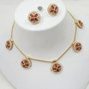 NAFJ Royal Pota Stone And Pearl Necklace Set