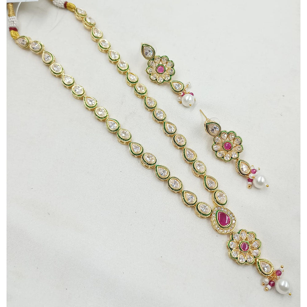 NAFJ Royal Pota Stone And Crystal Necklace Set