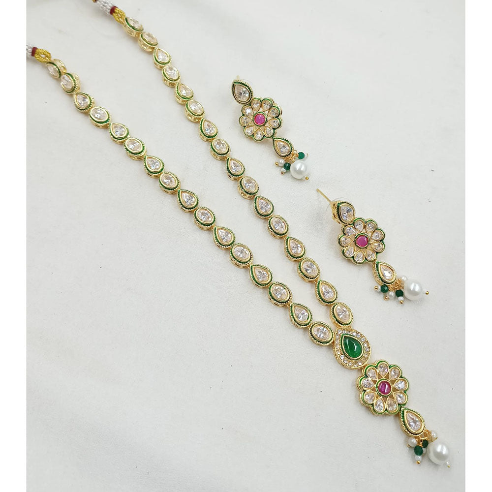 NAFJ Royal Pota Stone And Crystal Necklace Set
